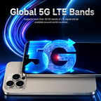 16 Pro Max 7.3" HD 5G Smartphone | Global Android 14 Mobile Phone with Dual SIM, 8000mAh Battery, Unlocked 4G/5G Cellphone