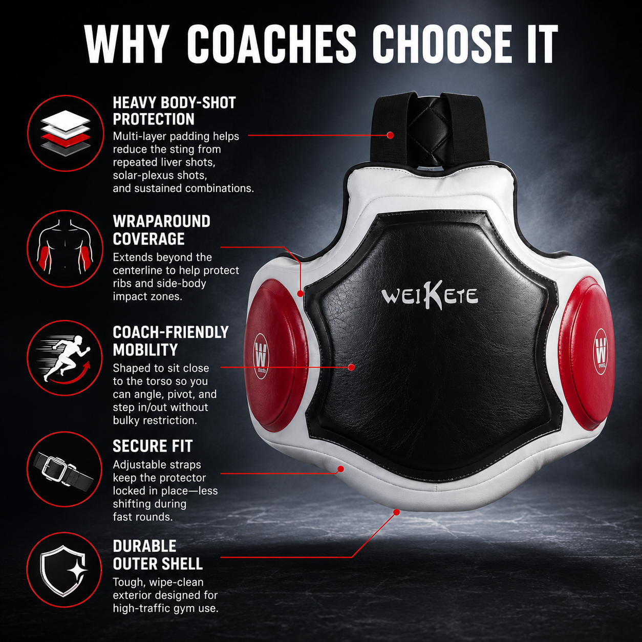 Boxing Coach | Body Protector (Trainer Chest & Belly Pad)