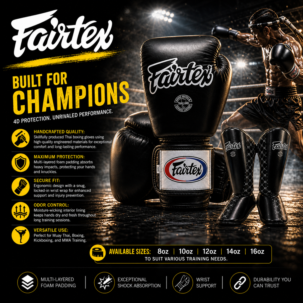Fairtex Muay Thai Boxing Gloves | Pro Gloves K1 Boxing - FitZone360