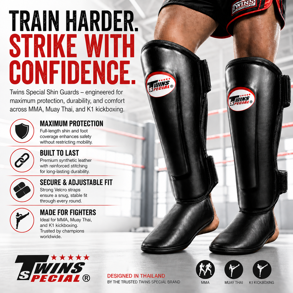 Twins Special Shin Guards | Muay Thai MMA & Kickboxing - FitZone360