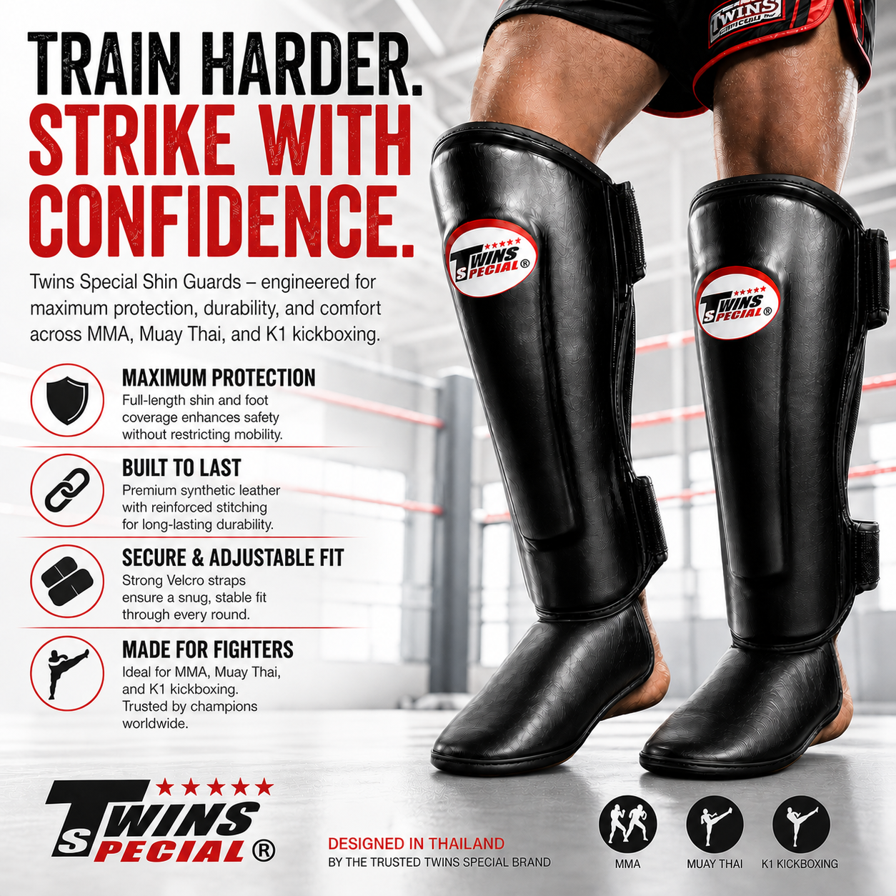 Twins Special Shin Guards | Muay Thai MMA & Kickboxing