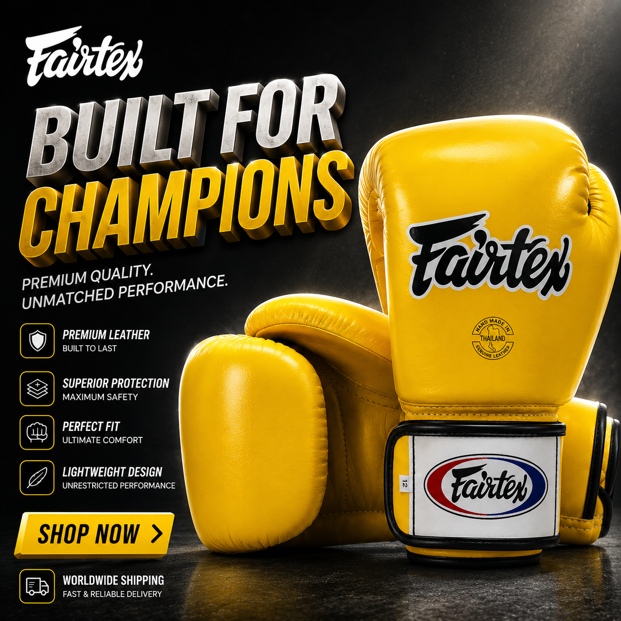 Fairtex Muay Thai Boxing Gloves | Pro Gloves K1 Boxing