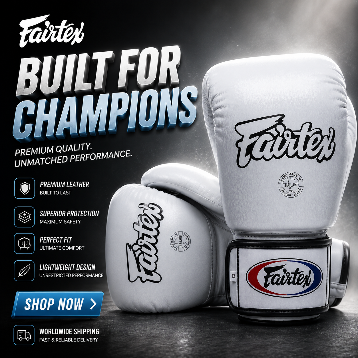 Fairtex Muay Thai Boxing Gloves | Pro Gloves K1 Boxing - FitZone360