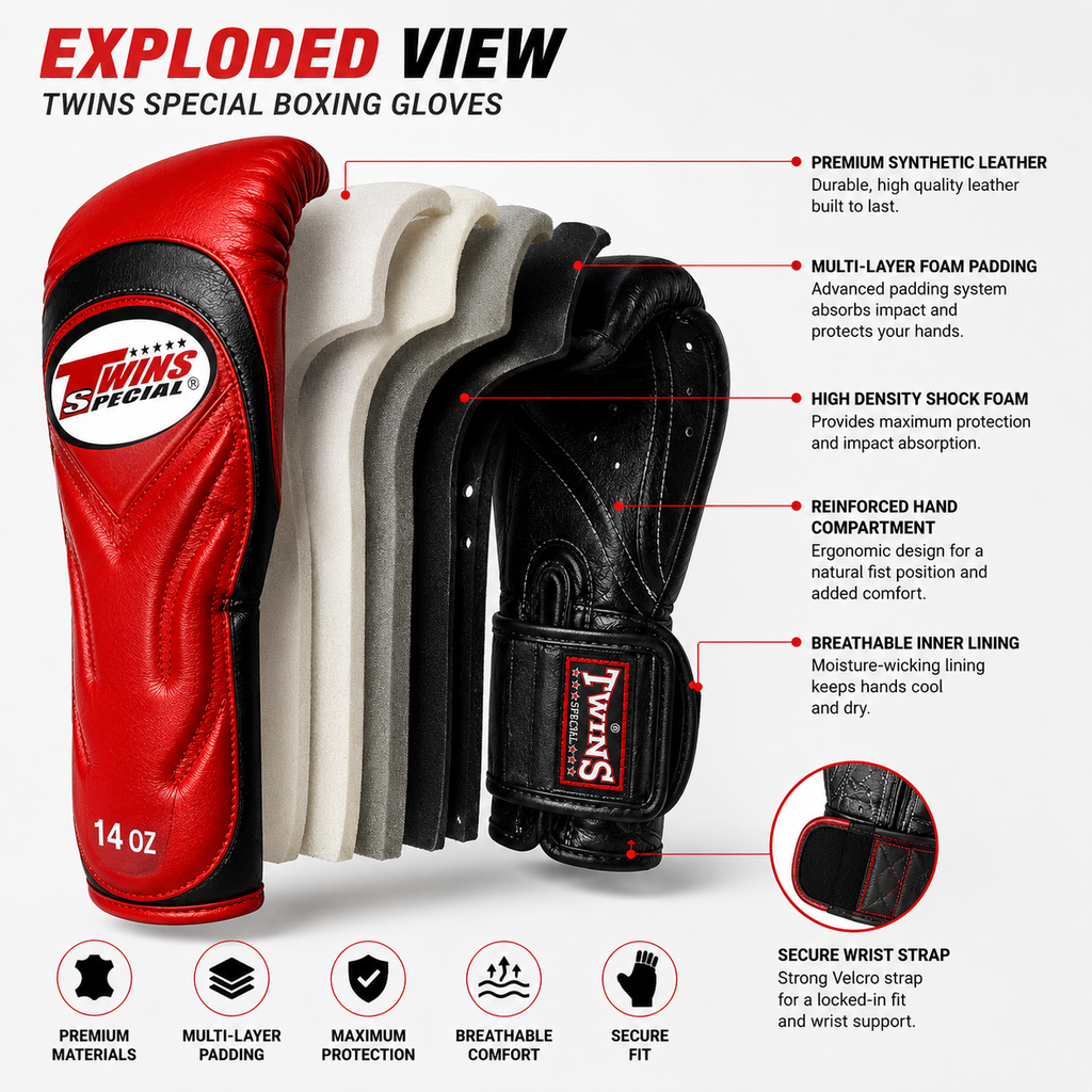Twins Special Boxing Gloves BGVL-6 | Premium Muay Thai & Boxing Gloves - FitZone360