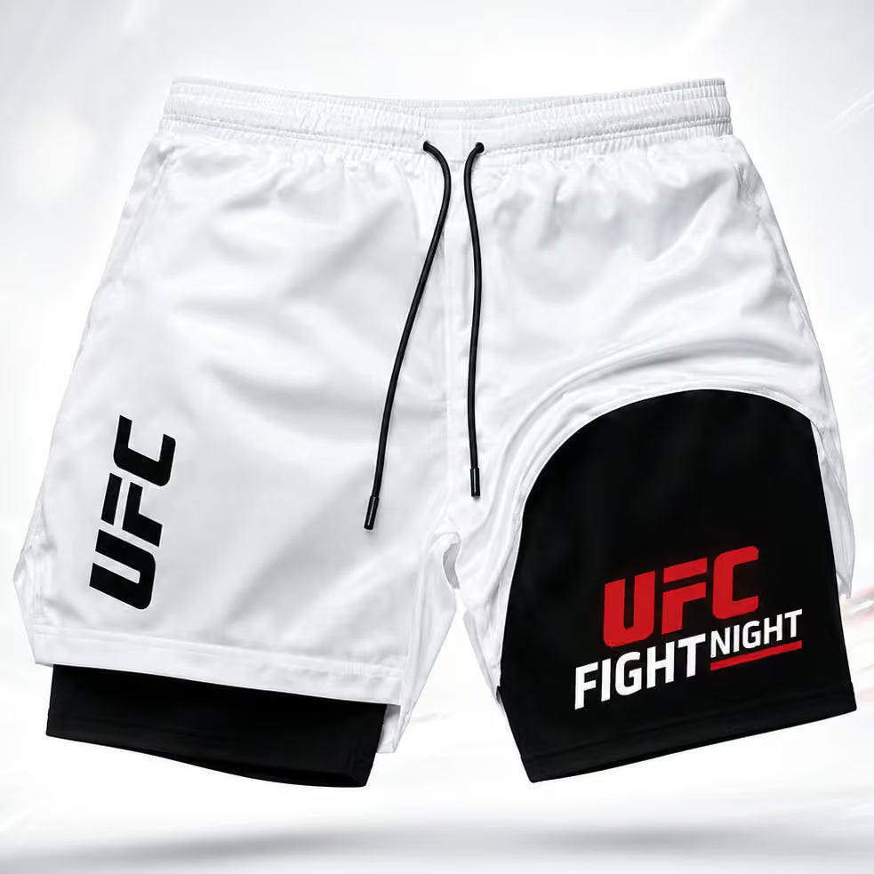 2-Layer MMA Compression Shorts | Muay Thai & Gym Training | SLIM Fit