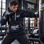 Title: Everlast Boxing Hoodie – Men’s Multi-Pocket Half-Zip Sports Pullover