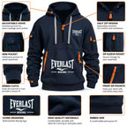 Title: Everlast Boxing Hoodie – Men’s Multi-Pocket Half-Zip Sports Pullover