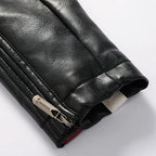 Men’s Vintage Motorcycle Jacket | Embroidered Biker Bomber Coat