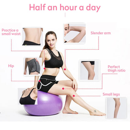 PVC Yoga & Exercise Ball | Anti-Burst Balance Ball for Home Gym & Pilates (45cm–85cm) - FitZone360