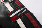 Men’s Vintage Motorcycle Jacket | Embroidered Biker Bomber Coat