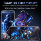 16 Pro Max 7.3" HD 5G Smartphone | Global Android 14 Mobile Phone with Dual SIM, 8000mAh Battery, Unlocked 4G/5G Cellphone - FitZone360