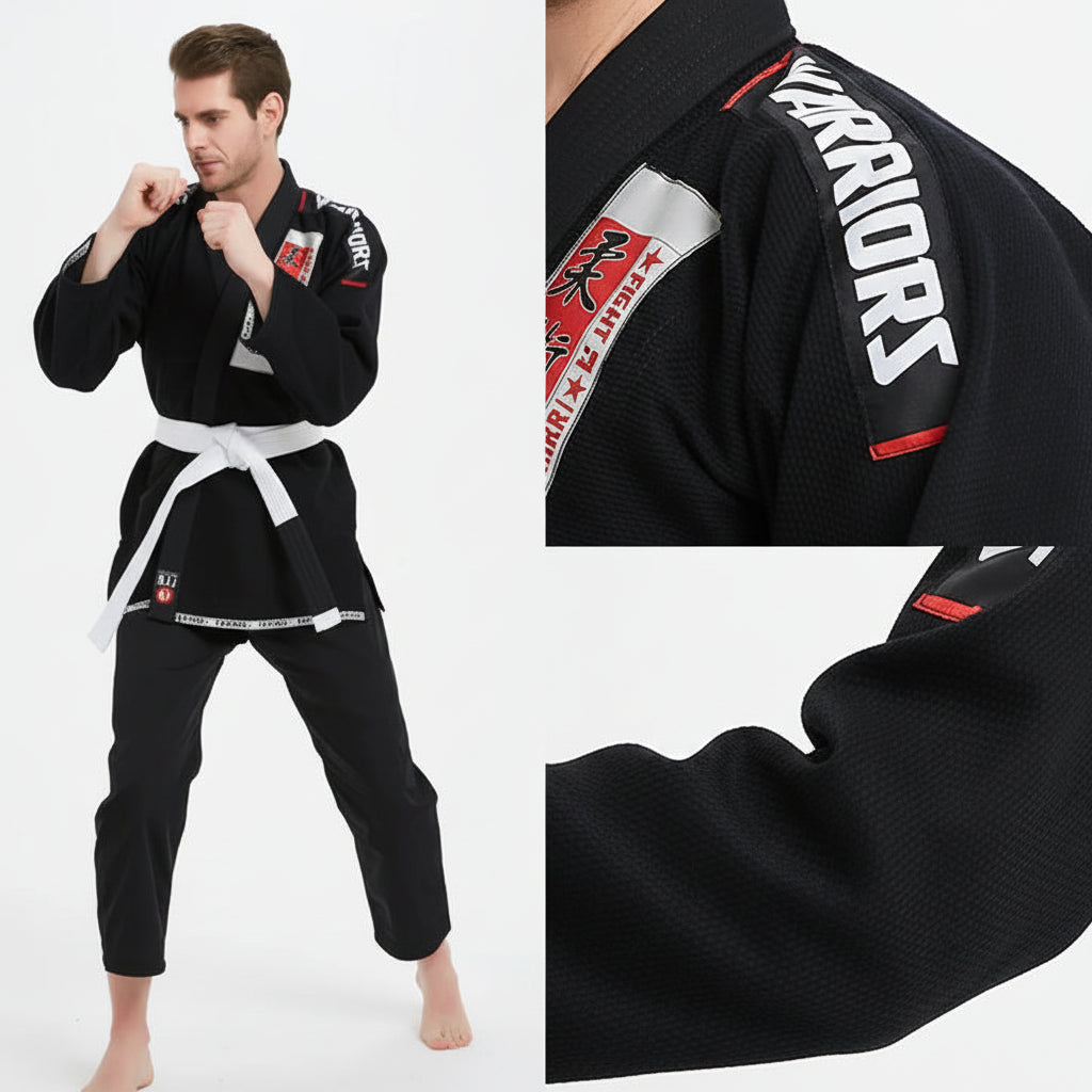 High-Quality Brazilian Jiu Jitsu Gi for Men & Women | White Belt Included - FitZone360