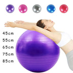 PVC Yoga & Exercise Ball | Anti-Burst Balance Ball for Home Gym & Pilates (45cm–85cm) - FitZone360