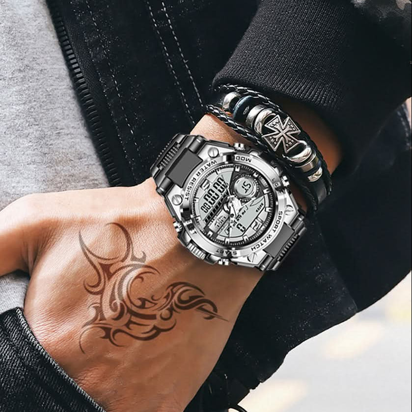 Men's and Women's Sports Watch 50m Waterproof LED Quartz Clock - FitZone360