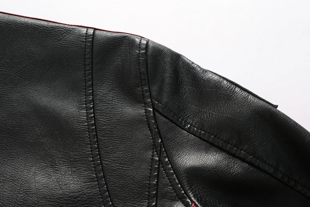Men’s Vintage Motorcycle Jacket | Embroidered Biker Bomber Coat