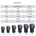Tattoo Style Boxing Gloves – Boxing, Muay Thai & Kickboxing Training Gloves