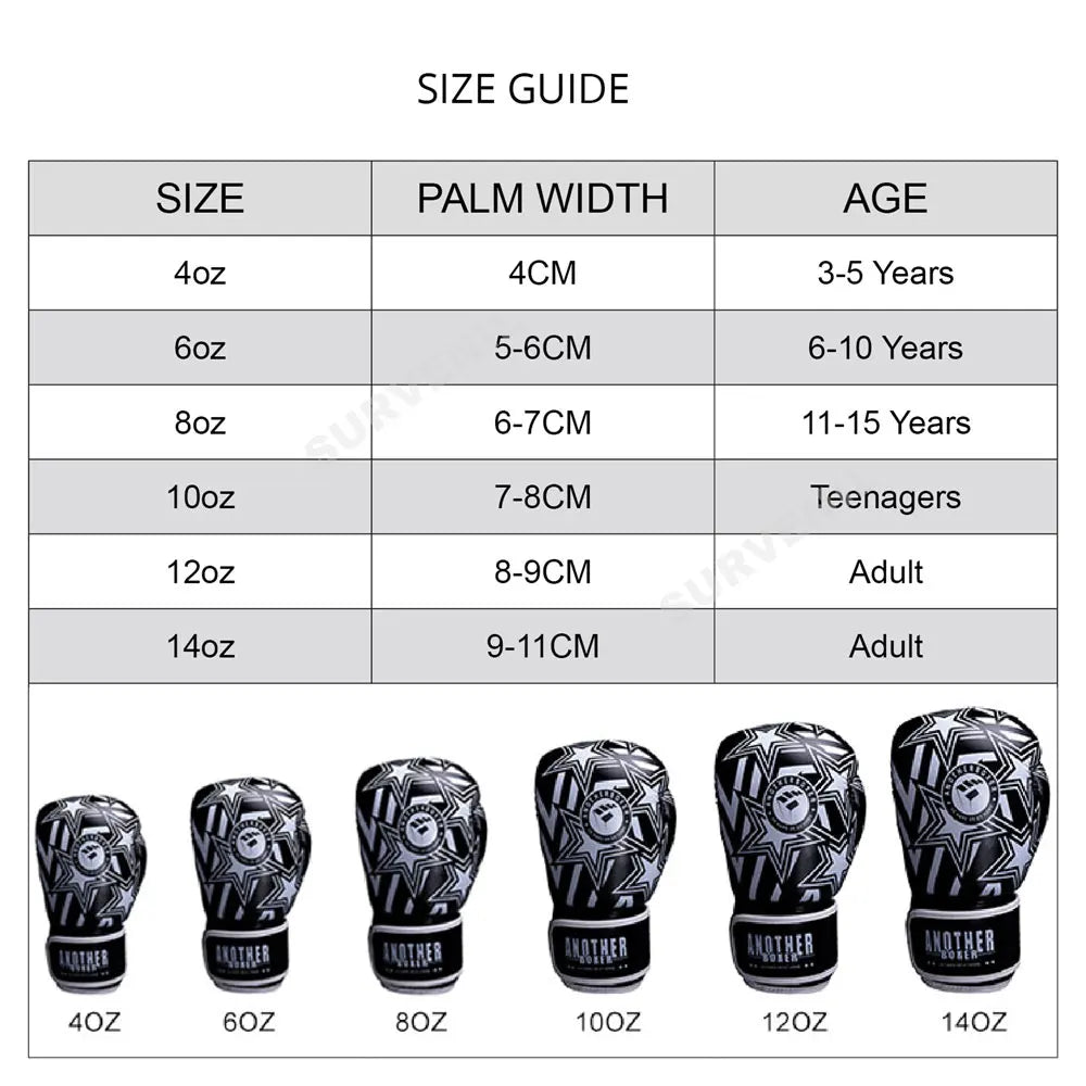 Tattoo Style Boxing Gloves – Boxing, Muay Thai & Kickboxing Training Gloves