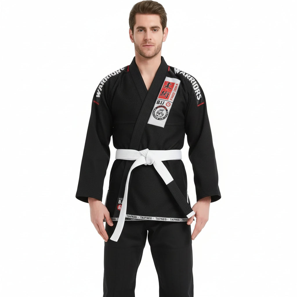 High-Quality Brazilian Jiu Jitsu Gi for Men & Women | White Belt Included - FitZone360