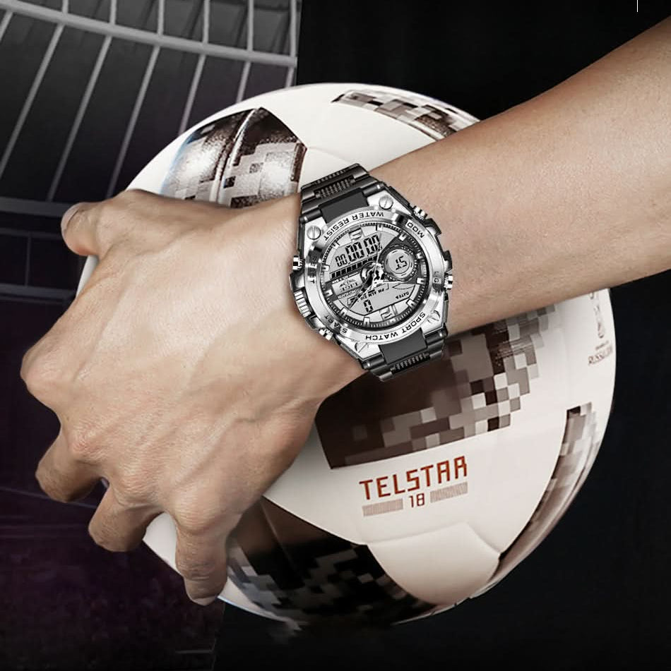 Men's and Women's Sports Watch 50m Waterproof LED Quartz Clock - FitZone360