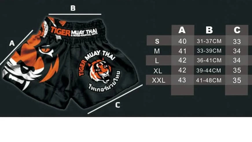 Tiger Muay Thai Boxing Shorts | Authentic Thai Training & Fight Shorts - FitZone360