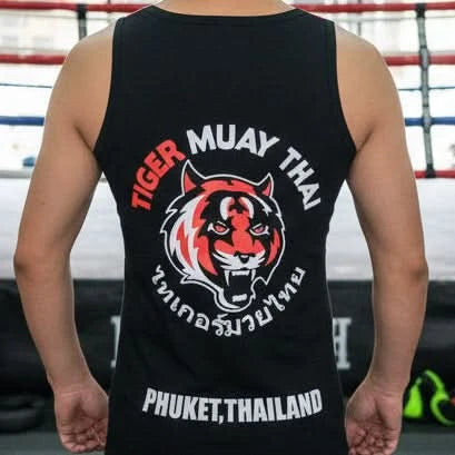 Tiger Muay Thai Vest Top | Authentic Training Tank from Phuket, Thailand - FitZone360