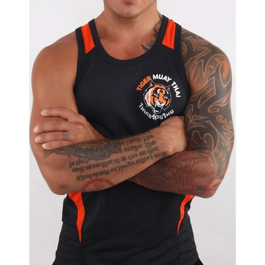 Tiger Muay Thai Vest Top | Authentic Training Tank from Phuket, Thailand - FitZone360