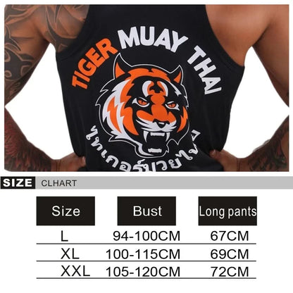 Tiger Muay Thai Vest Top | Authentic Training Tank from Phuket, Thailand - FitZone360