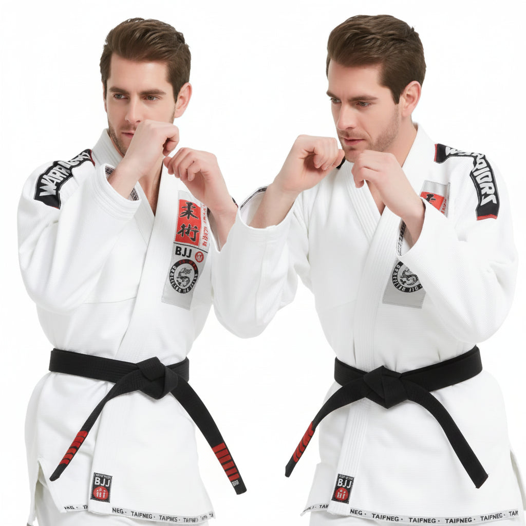 High-Quality Brazilian Jiu Jitsu Gi for Men & Women | White Belt Included - FitZone360