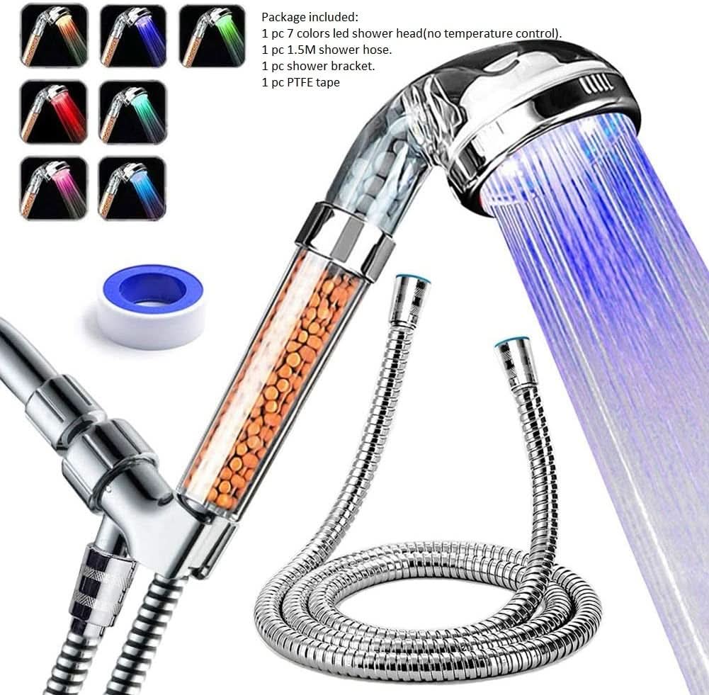 LED Mineral Spa Shower Head | Eco-Friendly, Water-Saving & Spa-Like Experience 🌈🚿 - FitZone360