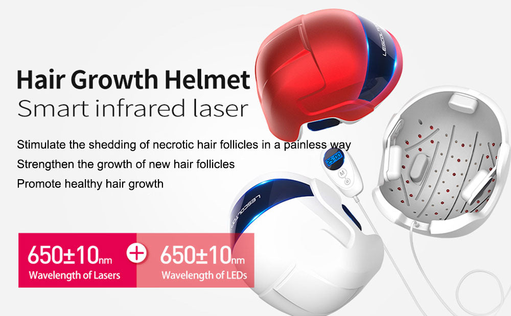 "Infrared Laser Hair Growth Helmet | FDA-Cleared LLLT Therapy for Hair Regrowth" - FitZone360
