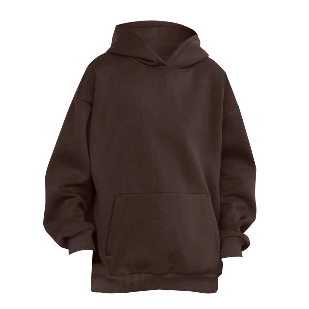 Trendy Solid Color Sports Hoodies | Fleece Sweatshirts for Men & Women | Couple Pullover for Spring & Autumn - FitZone360