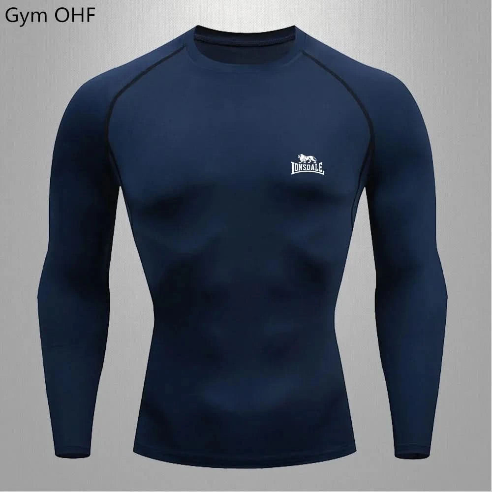 Lonsdale Men's Compression Gym Shirt – Quick-Dry Tight Fit for Fitness & Training - FitZone360