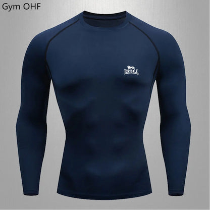 Lonsdale Men's Compression Gym Shirt – Quick-Dry Tight Fit for Fitness & Training - FitZone360