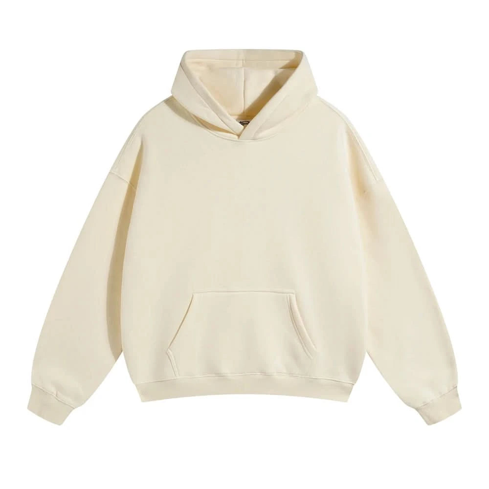 Fleece Hooded Sweatshirt | Unisex Oversized Winter Hoodie Pullover - FitZone360