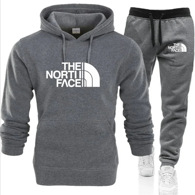 The North Face Tracksuit Set – Hooded Sweatshirt & Jogging Pants for Men & Women