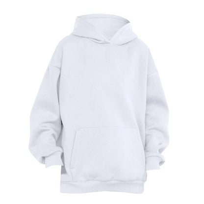 Trendy Solid Color Sports Hoodies | Fleece Sweatshirts for Men & Women | Couple Pullover for Spring & Autumn