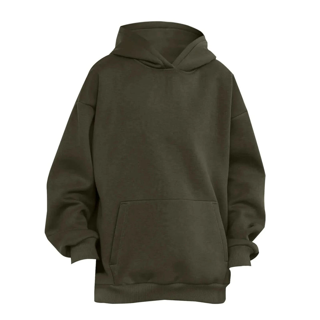 Trendy Solid Color Sports Hoodies | Fleece Sweatshirts for Men & Women | Couple Pullover for Spring & Autumn - FitZone360