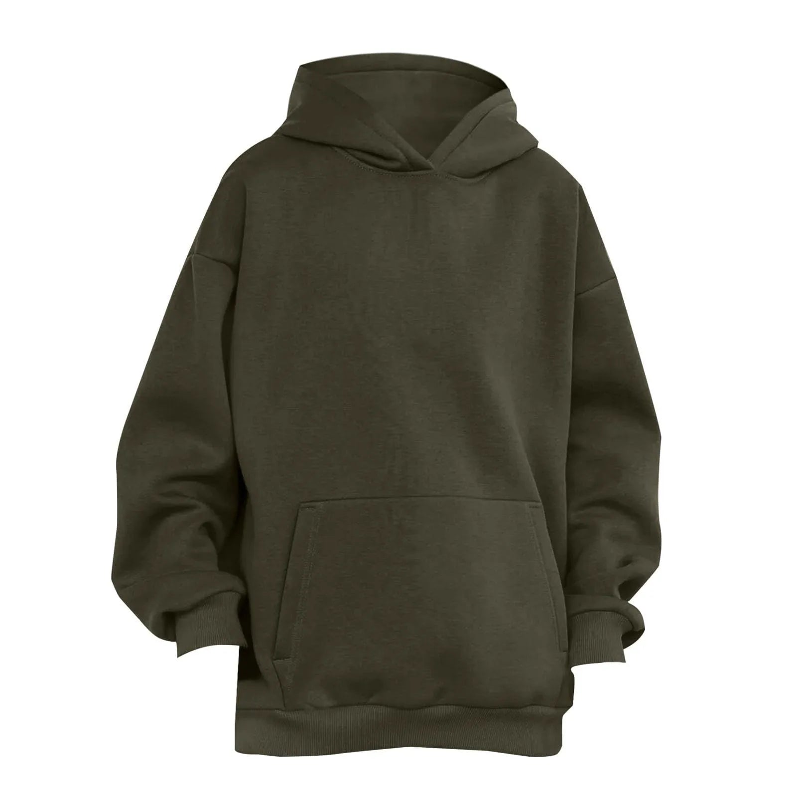 Trendy Solid Color Sports Hoodies | Fleece Sweatshirts for Men & Women | Couple Pullover for Spring & Autumn - FitZone360