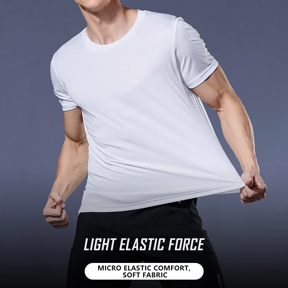 Men's Quick Dry Moisture-Wicking Gym T-Shirt – Lightweight Activewear Top - FitZone360
