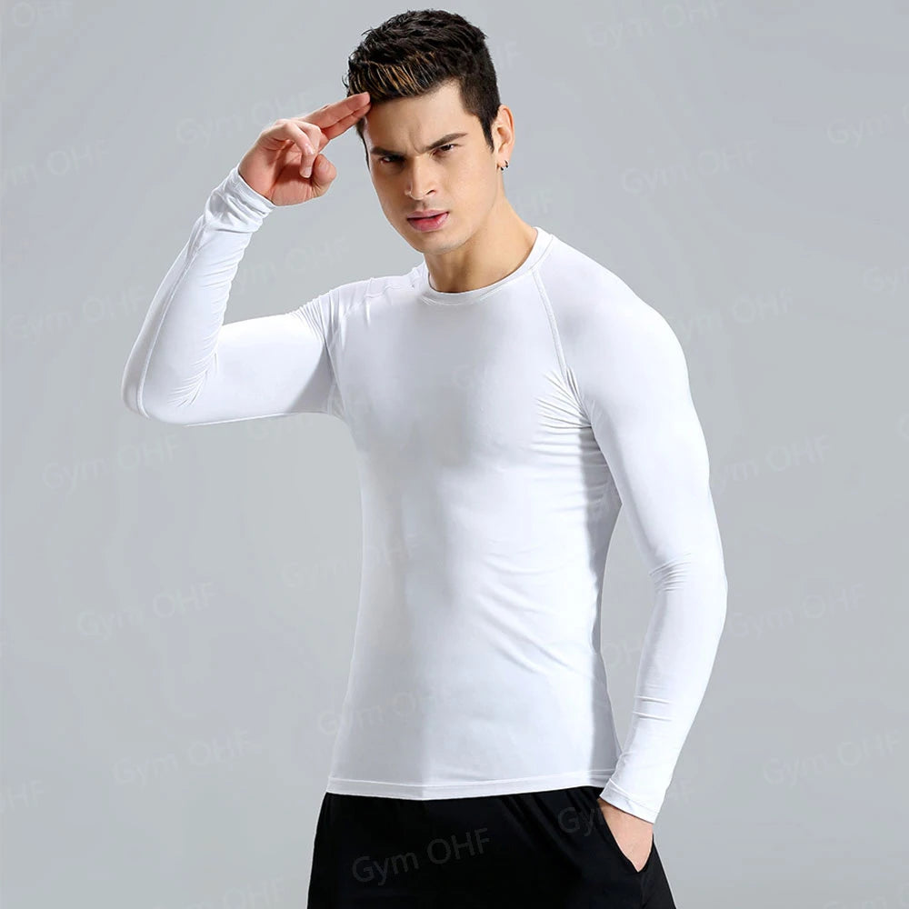 Lonsdale Men's Compression Gym Shirt – Quick-Dry Tight Fit for Fitness & Training - FitZone360