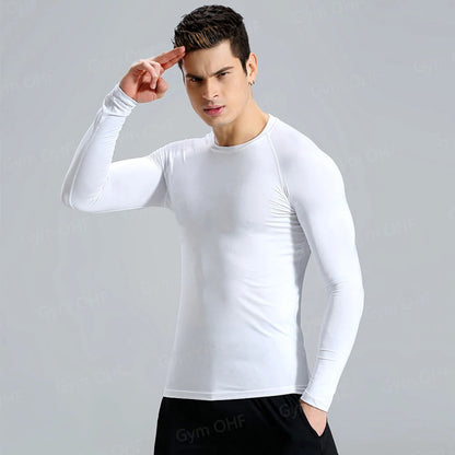 Lonsdale Men's Compression Gym Shirt – Quick-Dry Tight Fit for Fitness & Training - FitZone360