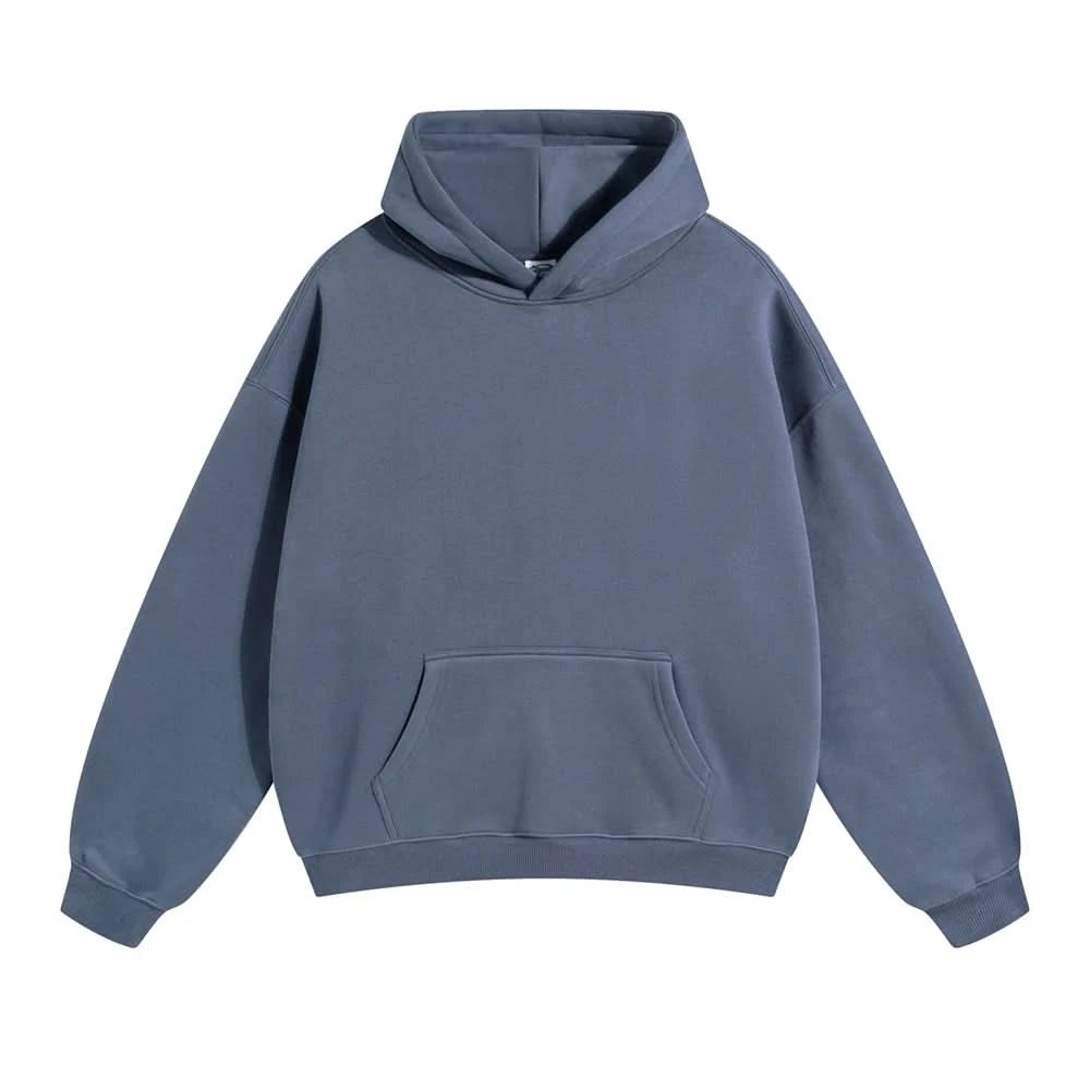 Fleece Hooded Sweatshirt | Unisex Oversized Winter Hoodie Pullover - FitZone360