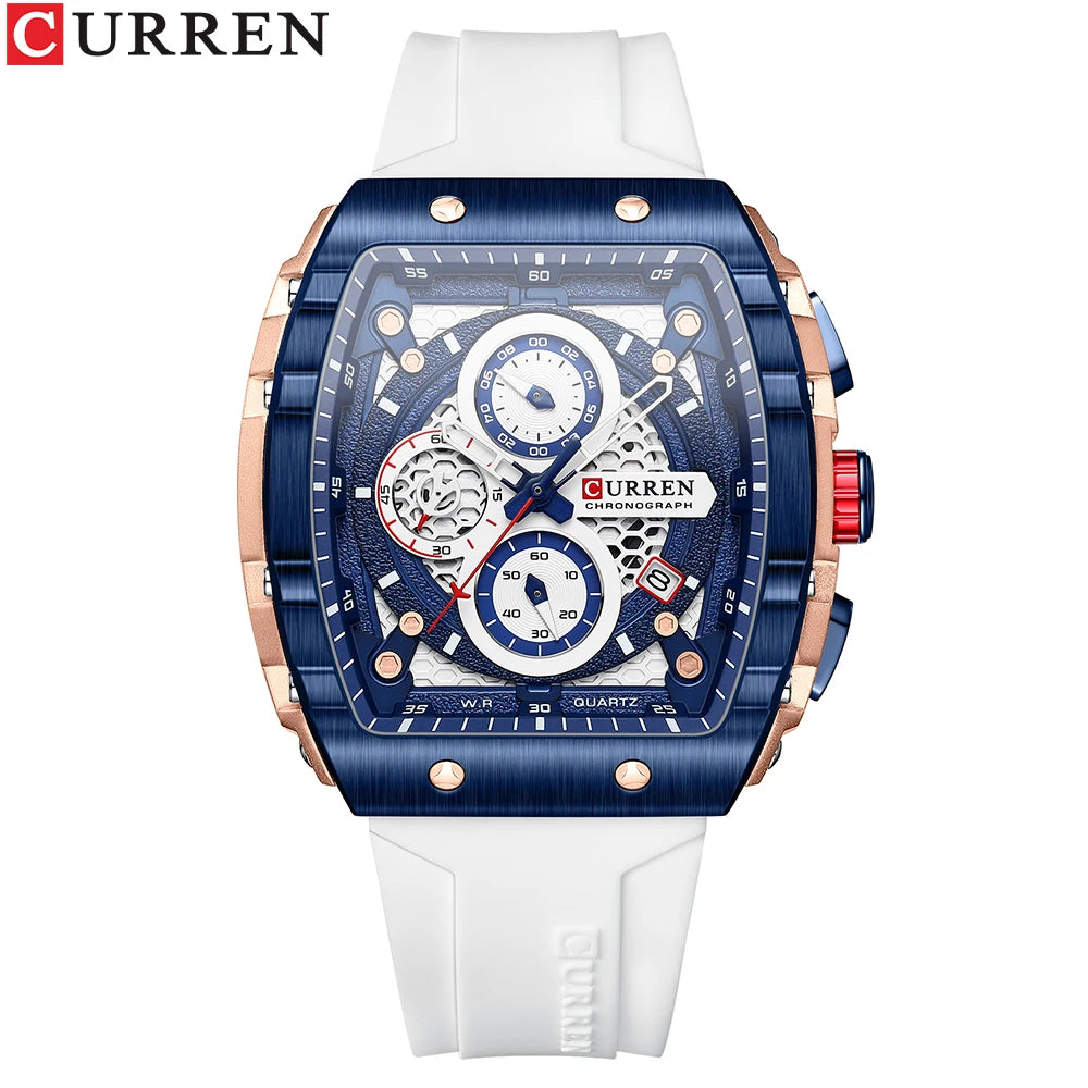 Top Brand Men's Watches | Luxury Square Quartz Wristwatch - FitZone360