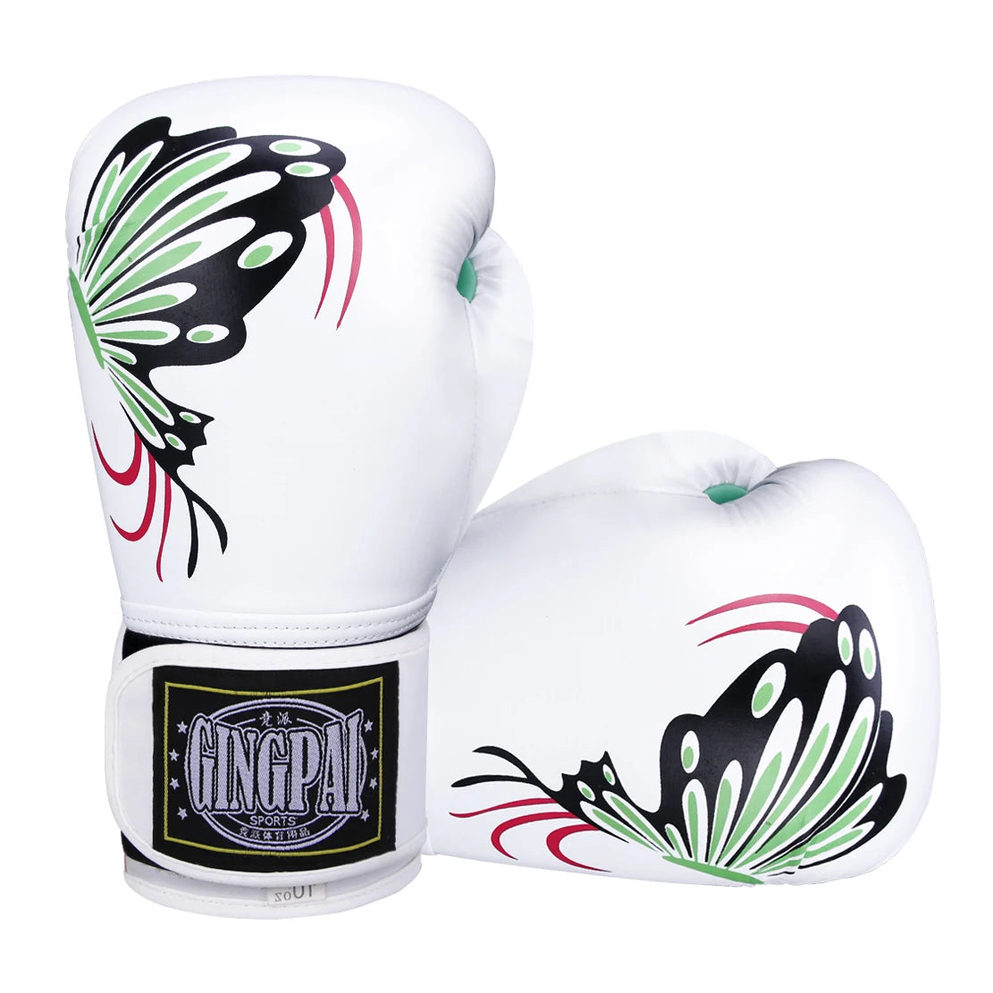 Pink & White Butterfly Boxing Gloves | Premium Muay Thai, Kickboxing & Boxing Gloves - FitZone360