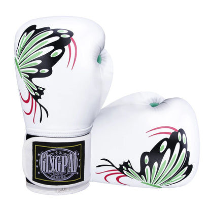 Pink & White Butterfly Boxing Gloves | Premium Muay Thai, Kickboxing & Boxing Gloves - FitZone360