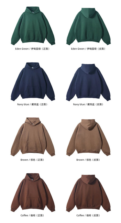 Fleece Hooded Sweatshirt | Unisex Oversized Winter Hoodie Pullover