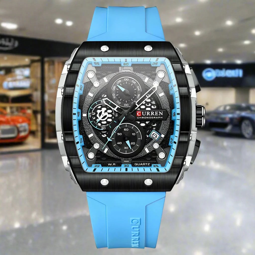 Top Brand Men's Watches | Luxury Square Quartz Wristwatch - FitZone360