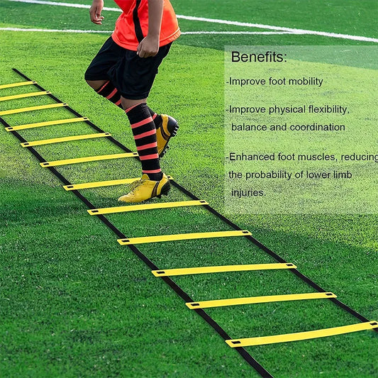 Agility Ladder with Nylon Straps – Speed & Sports Training Tool 🏃‍♂️ - FitZone360