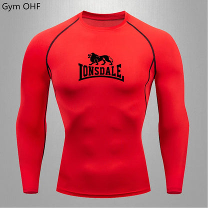 Lonsdale Men's Compression Gym Shirt – Quick-Dry Tight Fit for Fitness & Training - FitZone360