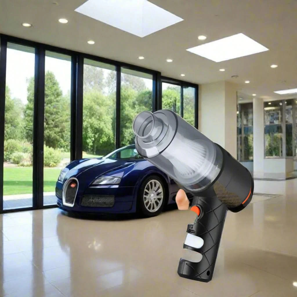 Wireless Car Vacuum Cleaner – 120W High Power, 1200mAh Cordless Handheld Auto Vacuum, Portable & Rechargeable - FitZone360